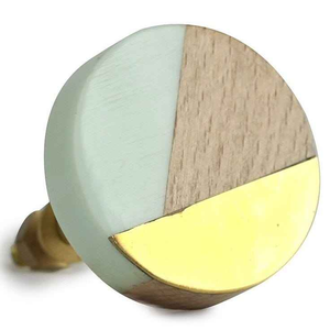 Poignée de porte en résine et bois BONE pour quincaillerie céramique - Product Image 6