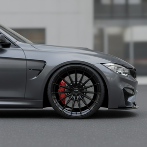 Jantes en alliage léger forgées par flux, concaves, multi-branches, finition usinée argentée, 19 20 21 22 pouces - Product Image 4