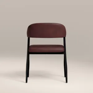 SINTERIOR BURGUNDY PRESLEY CARVER DINING <b>CHAIR</b> - Product Image 2