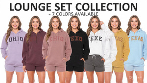 Conjunto de 2 Piezas de Forro Polar para Mujer PALLAS, Sudadera con Media Cremallera y Bolsillos, Pantalones Cortos Casuales de Corte Holgado para Primavera/Verano - Product Image 4