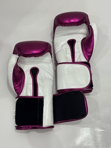 นวมชกมวยสีชมพูเมทัลลิก No Boxing No Life พร้อมผ้าพันมือหนังแท้ ชุดนวมฝึกซ้อมและต่อยมวย นวมชกมวย Winning - Product Image 6