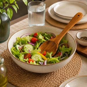 Ensemble d'ustensiles de cuisine en bois : spatule, cuillère, spatule ajourée, outils de mélange pour la cuisine domestique - Product Image 6