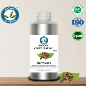 น้ำมันหอมระเหยจากใบกานพลูออร์แกนิกแท้ (Syzygium aromaticum) กลั่นด้วยไอน้ำ สำหรับอโรมาเธอราพีและการบำบัด ผู้ส่งออกในอินเดีย - Product Image 5