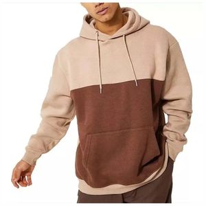 Sweat-shirts à capuche pour hommes en couleurs contrastées, prix bas, vêtements décontractés d'hiver, matière en coton - Product Image 4