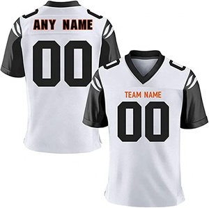 Camiseta de Fútbol Personalizada para Niños, Talla XL, Blanca/Negra, 100% Algodón, Transpirable, Absorbente de Humedad, Manga Corta, Cuello en V - Product Image 1