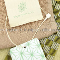 Gran oferta MOQ 50.000, cuerda de sujeción ecológica hecha de hilo de papel Mapka 20cm Kami Ito Lox, etiquetas colgantes para ropa, ropa - Product Image 3