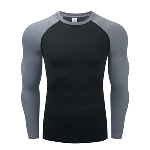 Chemises de compression pour hommes - Séchage rapide, imprimées, lavées, écologiques, hauts de compression sportifs haute performance, service OEM personnalisé - Product Image 3