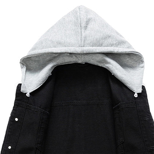 เสื้อฮู้ดดี้ผู้ชายผ้าคอตตอน/โพลีเอสเตอร์คุณภาพสูง สไตล์สตรีทแวร์สำหรับฤดูหนาว ผ้าเดนิมหนานุ่ม พิมพ์ลายพัฟฟ์  รับสั่งทำตามแบบ - Product Image 5