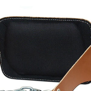 Ceinture de musculation en cuir avec boucle réglable, soutien lombaire pour l'entraînement en force, la musculation, unisexe, cuir brun de qualité supérieure - Product Image 5
