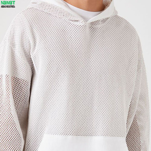 Custom Summer Y2K Air Mesh Zipper Hoodie 3D Breathable Casual Sport Streetwear Jacket Lightweight <b>Fishnet</b> 100% Cotton High - Product Image 6