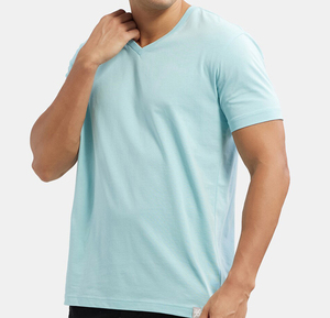 Camiseta Básica de Algodón Premium para Hombre, Corte Regular, Ligera, Manga Corta, Lisa, Informal, para Moda Urbana, OEM, ODM, Personalizada - Product Image 5