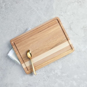 Tabla de Cortar de Madera Rectangular Antideslizante para Cocina, de una Sola Pieza - Product Image 4
