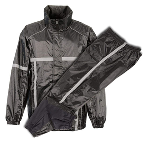 <b>Waterproof</b> Reflective Rain Suit Jacket & Pants Set Windproof Motorcycle Rainwear OEM Wholesale B2B Custom Logo 2-Piece - Product Image 1