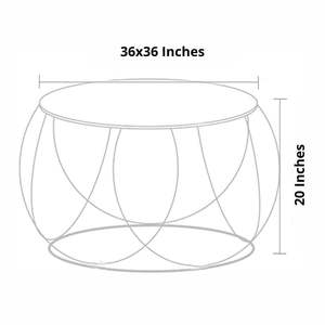 Table basse ronde de luxe avec base en métal sculpté pour salon, hôtel, maison, mobilier moderne - Product Image 3