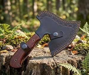 Hacha Vikinga Hecha a Mano OEM, Cabeza de Acero de Damasco, Mango de Madera, Personalizable, Herramientas de Caza y Camping, Uso en Supervivencia, 100% de Alta Calidad - Product Image 6