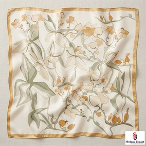 Wholesale Premium Printed Short <b>Scarf</b> Fabric OEM ODM White Label Textile Factory Custom Fashion Products Manufacturer - Product Image 5