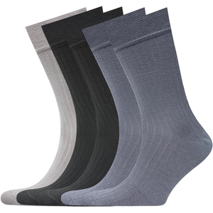 Calcetines de tripulación marrones lisos 100% algodón transpirables de punto para adulto, uso casual de otoño, últimas novedades 2026, calcetines al por mayor - Product Image 2