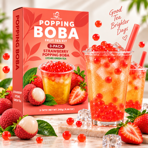Kit de thé aux bulles en gros avec boba aux fruits, emballage personnalisé avec logo pour les distributeurs - Product Image 3