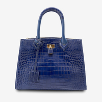 Sac à main en cuir de crocodile véritable personnalisé, vente chaude, pour homme et femme, bandoulière unique, taille L32xW14xH24.5cm, sacs en cuir élégants