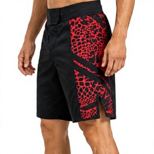 Wholesale Custom Men's MMA Fight <b>Shorts</b> Side Strip Printing Pattern <b>Grappling</b> BJJ Muay Thai Kickboxing <b>Shorts</b> for Training - Product Image 2