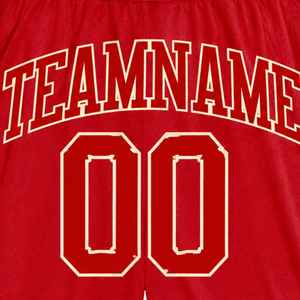 <b>Men</b> <b>Red</b> White Sublimated Mesh Basketball <b>Shorts</b> Polyester Team Sportswear Lightweight Training Competition <b>Shorts</b> Game Clothing - Product Image 6