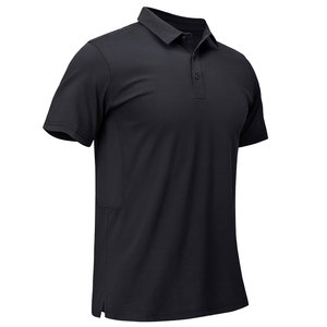 Camisa Polo de Manga Corta Azul Marino para Hombre, Corte Regular, Color Sólido, Cuello con Botones, Estilo Casual, Tejido Ligero para Verano - Product Image 6