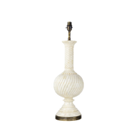 Lampe de table vintage Art Déco en os d'éléphant avec incrustations en os de buffle pour une utilisation élégante dans la chambre à coucher, fabriquée en Inde