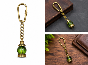 Vintage Brass Lantern Keychain Nautical Marine Lantern <b>Key</b> <b>Ring</b> Maritime Collectible Gift <b>Accessory</b> - Product Image 6