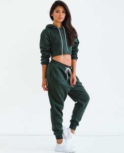 Conjunto de Sudadera con Capucha Blanca para Mujer, Manga Larga, Color Sólido, Chándal Informal, Corte Holgado, Cierre con Cordón, Pantalones Largos - Product Image 6