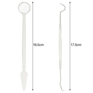 1 Kit d'outils dentaires ergonomiques pour soins bucco-dentaires - Miroir buccal et sonde dentaire, garantie de 2 ans pour usage professionnel et domestique - Product Image 5