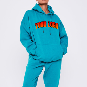 ฤดูใบไม้ร่วงฤดูหนาวผู้หญิงชุดวอร์ม 2 ชิ้นเสื้อมีฮู้ดพร้อมกางเกงมีเชือกผูกสบายๆแฟชั่นชุดกีฬา - Product Image 4