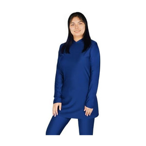 Quick Dry Breathable Lightweight Long Sleeve Polyester/Cotton High Quality <b>Modest</b> Sportswear Two-piece Activewear <b>Set</b> Women's - Product Image 2