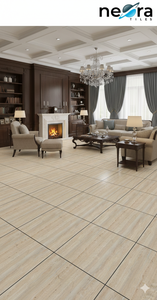 Azulejos de Porcelana TRAVERTINO CLASSIC 600x1200mm, Acabado Mate, 8mm, Antideslizantes, para Dormitorio, Sala de Estar, Pasillo, Centro Comercial - Product Image 2