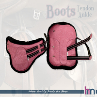 Protector de Tendones para Caballo, de Tela Brillante Rosa, con Neopreno Elástico, Color Personalizado, Ligero y Acolchado