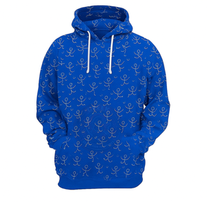 Men's Athletic Hooded Pullover Custom Full Print Sweatshirt with Moisture Management Fabric for Active Performance - Product Image 6