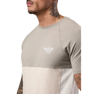 Vêtements de sport personnalisés pour hommes, beige uni, séchage rapide, été, doux, respirant, coton, athlétique, gym, entraînement, fitness, décontracté - Product Image 6