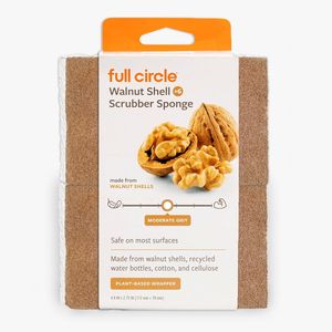 Spugne Scrubber in Cellulosa di Noce Full Circle, Confezione da 6, Potenti Spugne da Cucina Anti-Graffio a Base Vegetale da SUS - Product Image 1
