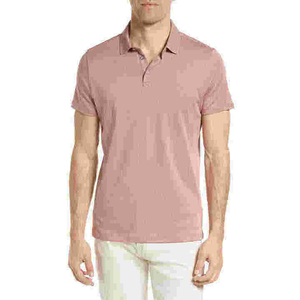Polo en coton Oxford uni à manches courtes pour homme, coupe classique, décontracté, respirant, design tissé - Product Image 5