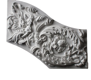 Panneau mural en marbre sculpté à la main, motif floral moderne, écologique et insonorisant pour la décoration intérieure, imperméable - Product Image 1