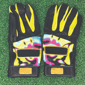 Guantes de entrenamiento de béisbol con diseño de estrellas, azul gris, para mano derecha, antideslizantes, estilo deportivo, 1 unidad - Product Image 2