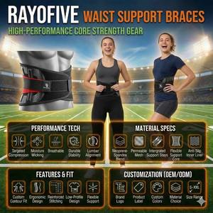 Cinturón Deportivo Elástico Ajustable y Transpirable para Soporte Lumbar, para Hombres y Mujeres, para Fitness, Running y Levantamiento de Pesas - Product Image 5