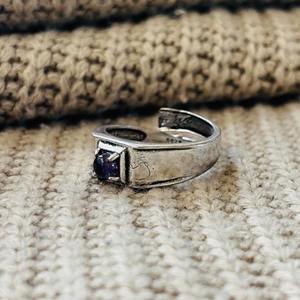 Trendy High Demand Geometric Amethyst Brass <b>Ring</b> <b>Silver</b> Plated <b>Adjustable</b> Tribal Latest <b>Ring</b> Wholesale <b>Ring</b> For Men's - Product Image 6