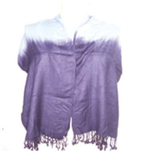 Elegant Jacquard Shawl Plain Shade Pashmina Ombre Print Tie Dye Scarf for Women Soft Warm Lightweight Luxury Winter <b>Wrap</b> Stole - Product Image 2