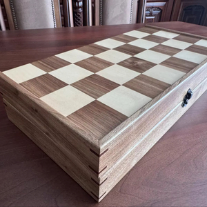 ILAHI's Eco-Friendly Rustic Polished Rectangle <b>Chess</b> <b>Board</b> Game 100% Handmade Pure Wood Animal/Love Style Customized Size <b>Chess</b> - Product Image 1