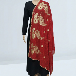 Lot de 12 foulards hijab en mousseline de soie à motif floral africain avec strass, légers et respirants, grands voiles musulmans pour l'été et les fêtes - Product Image 1