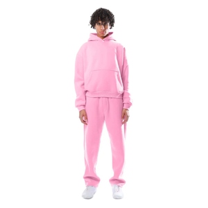 Ensemble de survêtement pour homme de qualité supérieure, personnalisé, en coton épais, comprenant un sweat-shirt et un pantalon de jogging, 2 pièces - Product Image 4