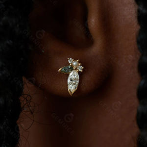 Pendientes de Diamantes Naturales de Corte Premium, Certificados por IGI, Joyería de Plata de Ley 925 de Lujo, Disponibles a Precio de Mayoreo - Product Image 5