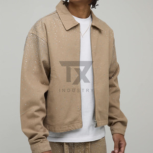 Wholesale Custom Denim <b>Jacket</b> <b>White</b> Casual Vintage Streetwear Button Formal for <b>Men</b> Pakistan - Product Image 3