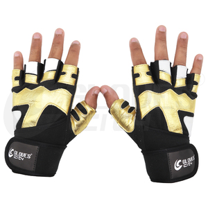 Soft Padded Unisex Extra Strong Anti <b>Slip</b> <b>Half</b> Finger Adjustable Strap Gym Fitness Weight Lifting for 2026 - Product Image 3