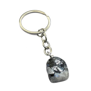 Bán buôn tự nhiên cầu vồng Moonstone giảm đá Keychains-Làm dịu, cân bằng, và trực quan đá quý phụ kiện - Product Image 1